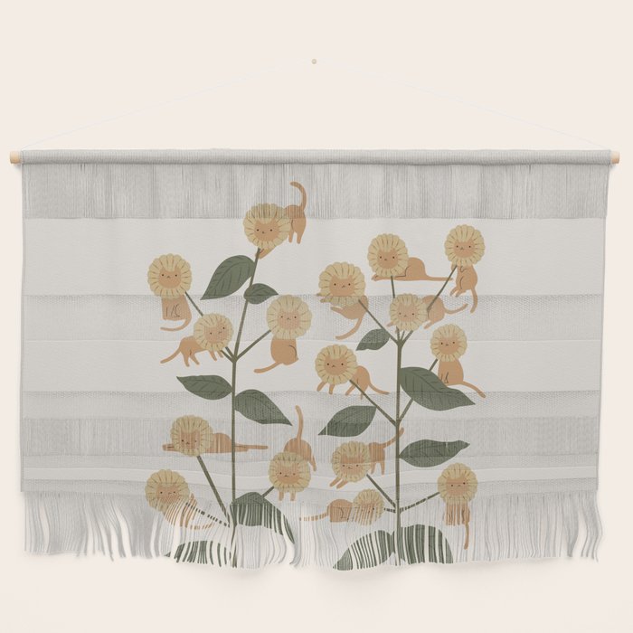 Cat and Plant 7B Wall Hanging Gallery Image 1