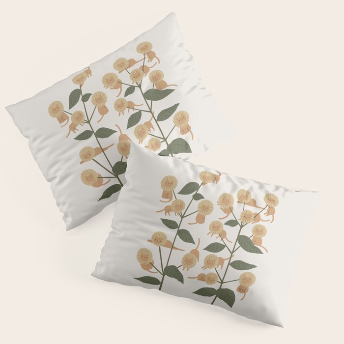 Cat and Plant 7B Pillow Sham Gallery Image 3