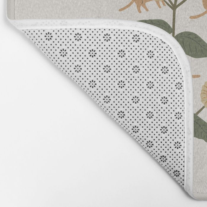 Cat and Plant 7B Bath Mat Gallery Image 2
