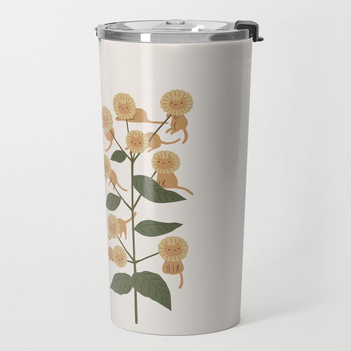 Cat and Plant 7B Travel Mug Gallery Image 2