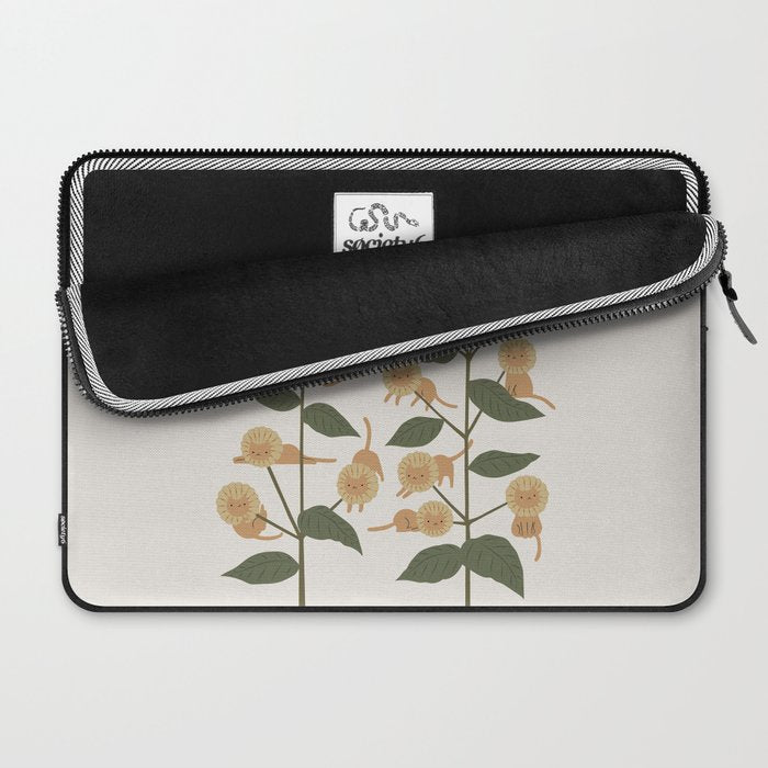 Cat and Plant 7B Laptop Sleeve Gallery Image 2