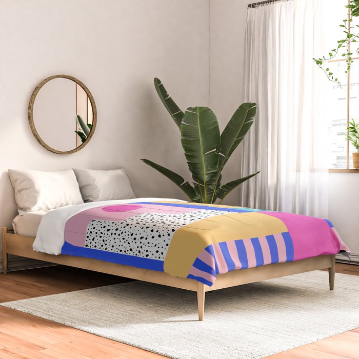 Memphis pattern 96 - 80s / 90s Retro Comforter Gallery Image 2