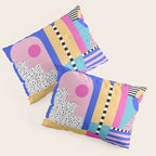 Memphis pattern 96 - 80s / 90s Retro Pillow Sham Gallery Image 3
