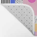 Memphis pattern 96 - 80s / 90s Retro Bath Mat Gallery Image 2