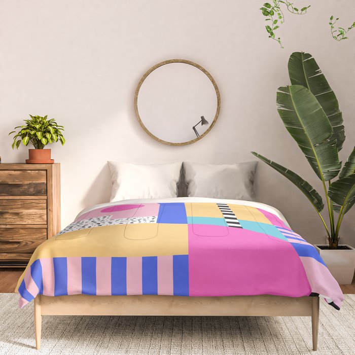 Memphis pattern 96 - 80s / 90s Retro Comforter Gallery Image 3