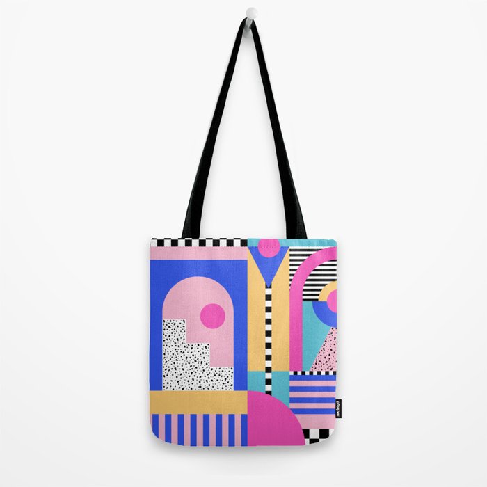 Memphis pattern 96 - 80s / 90s Retro Tote Bag Gallery Image 2