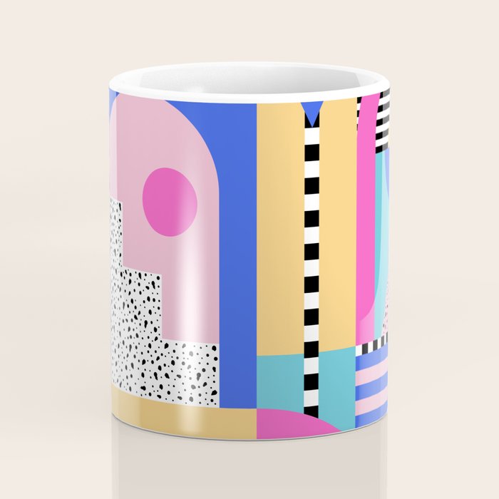 Memphis pattern 96 - 80s / 90s Retro Coffee Mug Gallery Image 4