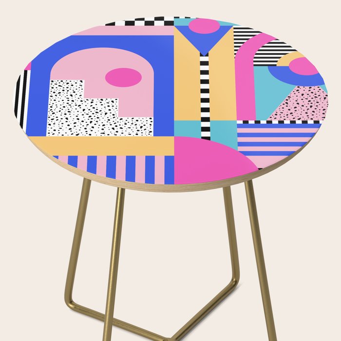 Memphis pattern 96 - 80s / 90s Retro Side Table Gallery Image 2