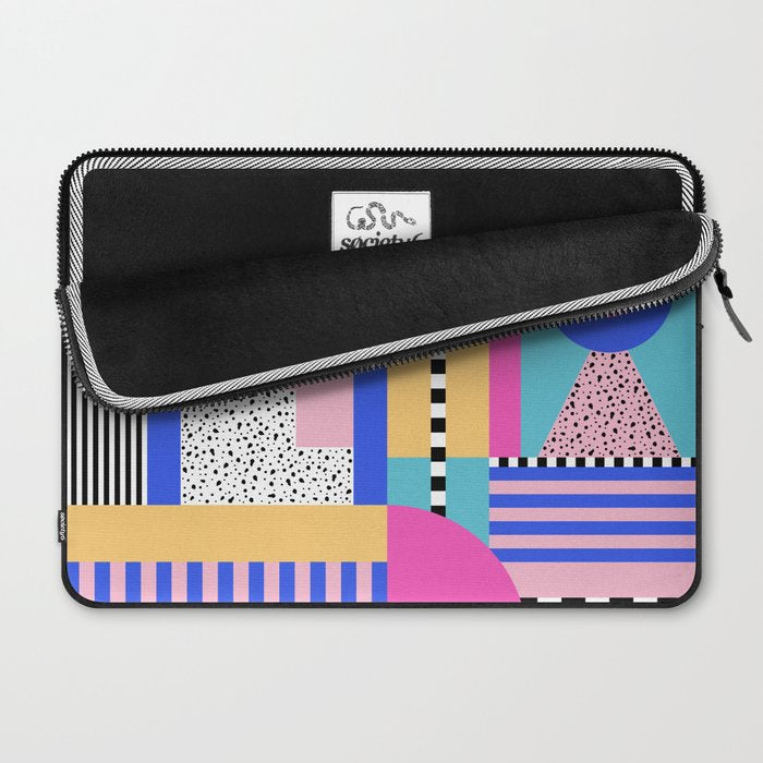 Memphis pattern 96 - 80s / 90s Retro Laptop Sleeve Gallery Image 2