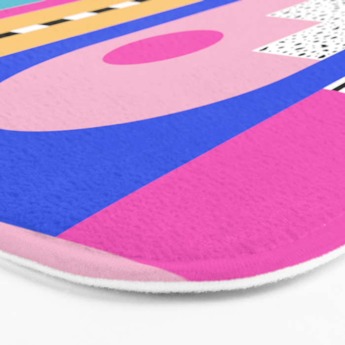 Memphis pattern 96 - 80s / 90s Retro Bath Mat Gallery Image 3