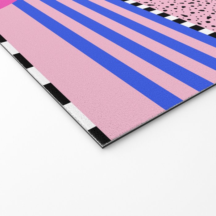 Memphis pattern 96 - 80s / 90s Retro Welcome Mat Gallery Image 2