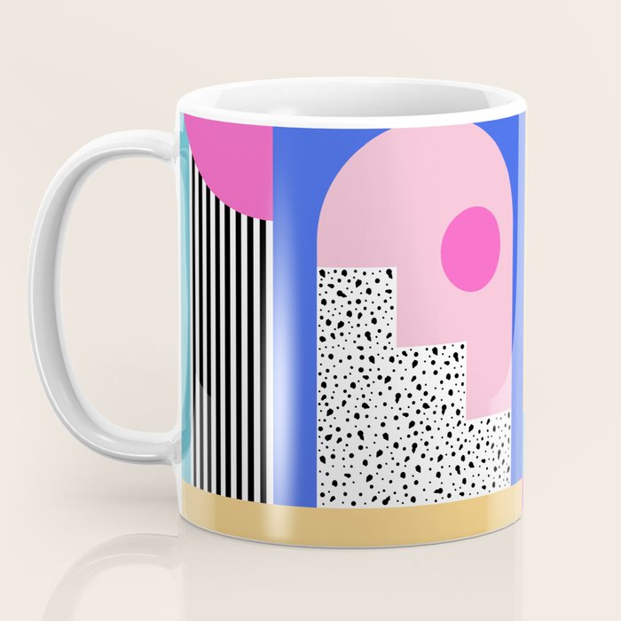 Memphis pattern 96 - 80s / 90s Retro Coffee Mug Gallery Image 3