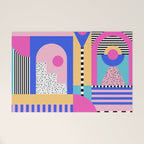 Memphis pattern 96 - 80s / 90s Retro Welcome Mat Gallery Image 1