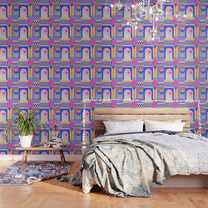 Memphis pattern 96 - 80s / 90s Retro Wallpaper Gallery Image 3