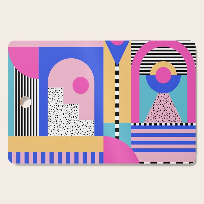 Memphis pattern 96 - 80s / 90s Retro Cutting Board Gallery Image 1