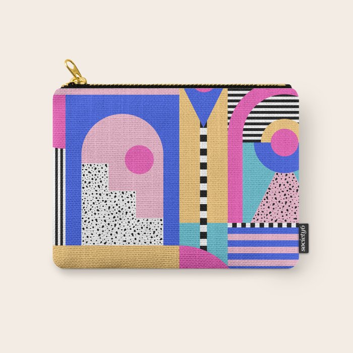 Memphis pattern 96 - 80s / 90s Retro Carry All Pouch Gallery Image 1