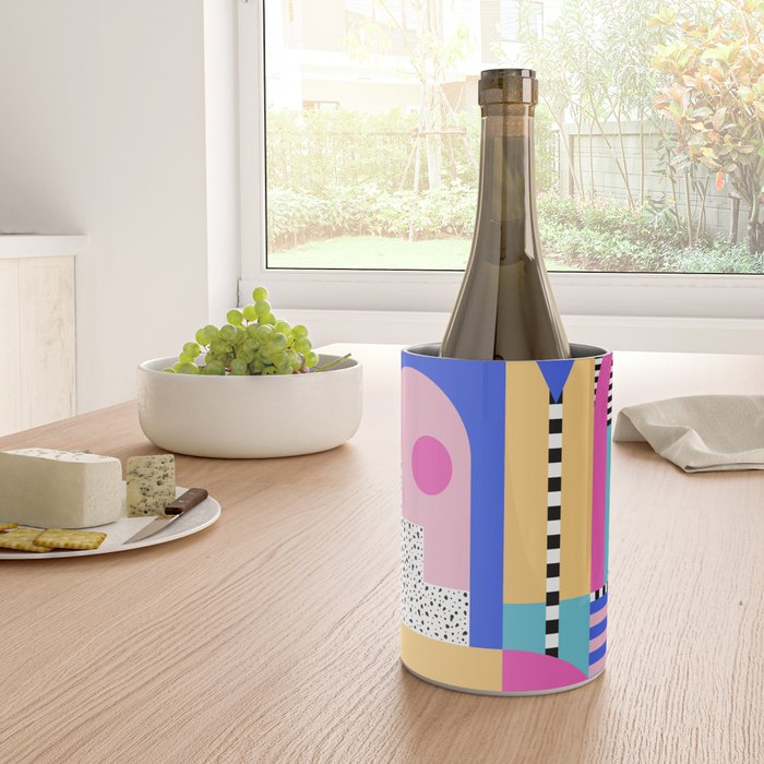 Memphis pattern 96 - 80s / 90s Retro Wine Chiller Gallery Image 4