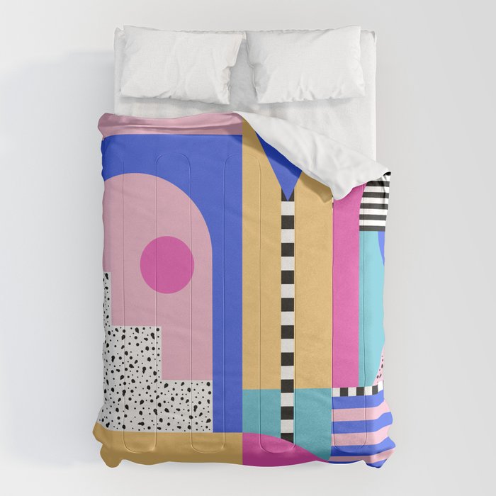 Memphis pattern 96 - 80s / 90s Retro Comforter Gallery Image 1