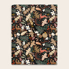Christmas night forest ornaments Notebook Gallery Image 4