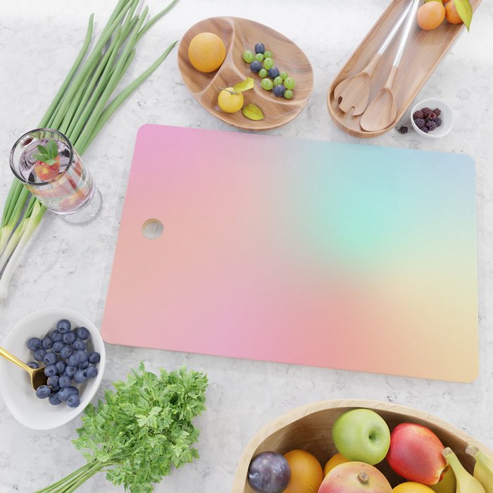 The optimistic  Rainbow Gradient Cutting Board Gallery Image 2