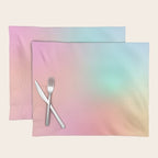 The optimistic  Rainbow Gradient Placemat Gallery Image 1