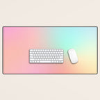 The optimistic  Rainbow Gradient Desk Mat Gallery Image 1