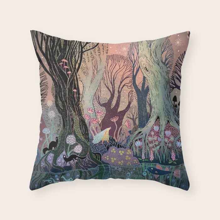 Swamp Tale Throw Pillow Gallery Image 6