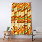 retro wave warm Window Curtain Gallery Image 5