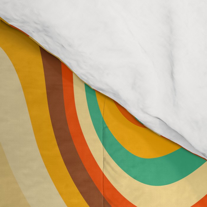 retro wave warm Comforter Gallery Image 4