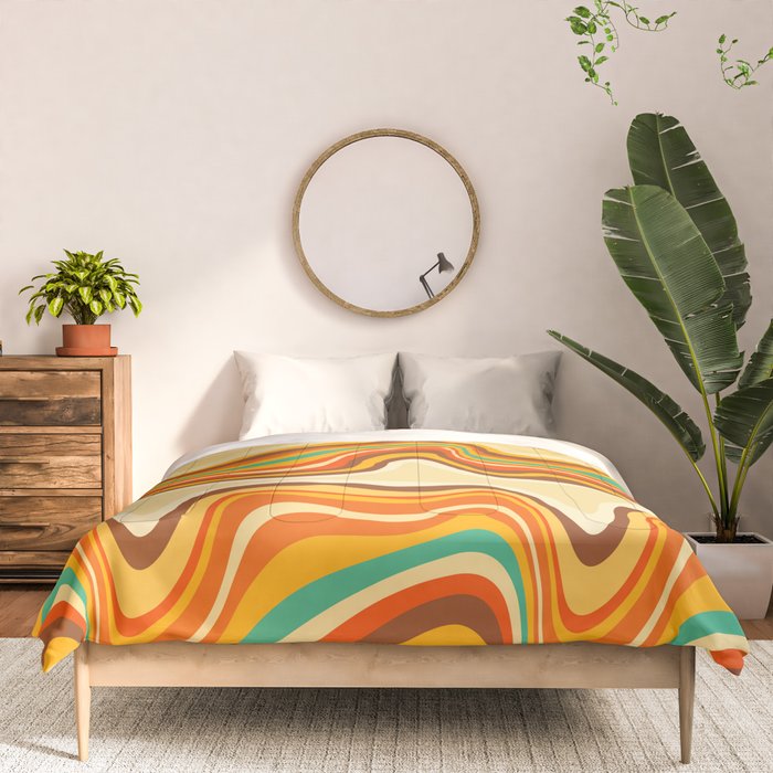 retro wave warm Comforter Gallery Image 3