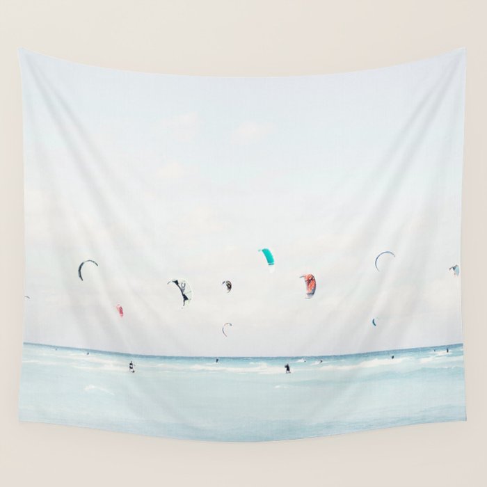 Kite Surfing Wall Tapestry Gallery Image 4