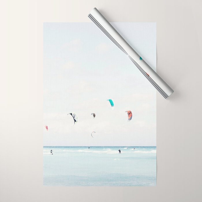 Kite Surfing Wrapping Paper Gallery Image 1
