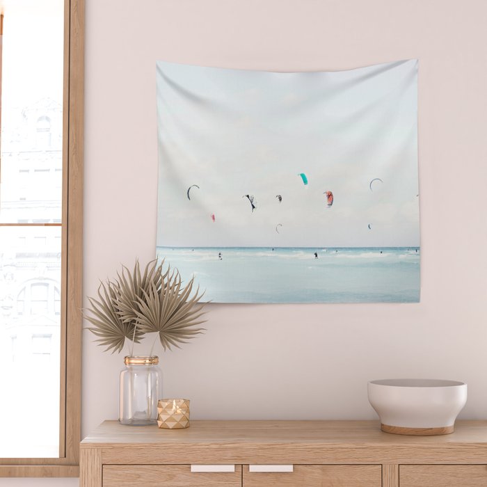 Kite Surfing Wall Tapestry Gallery Image 2