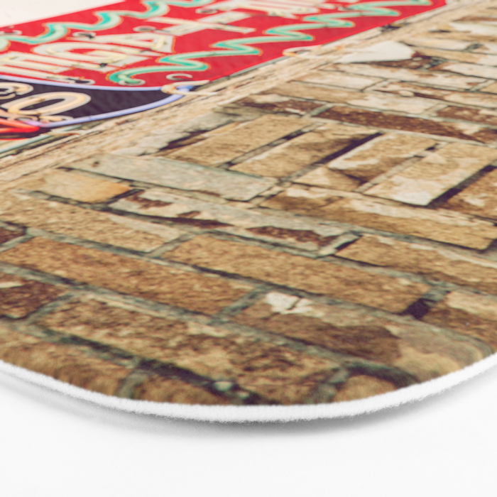 Downtown Austin Texas Neon Bath Mat Gallery Image 3