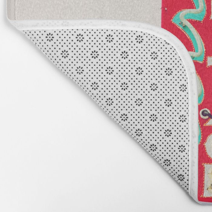 Downtown Austin Texas Neon Bath Mat Gallery Image 2