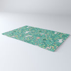 Spring Pattern of Bunnies with Turtles Rug Gallery Image 3