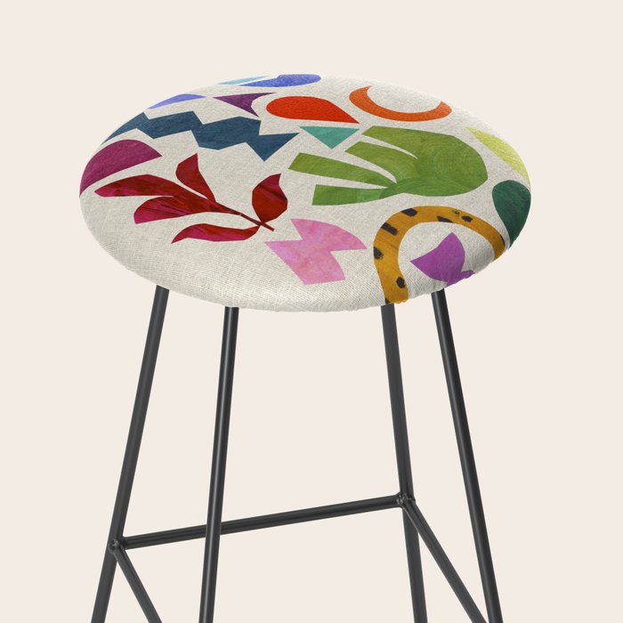 Green Flower Stool Gallery Image 2