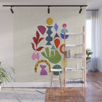 Green Flower Wall Mural Gallery Image 1