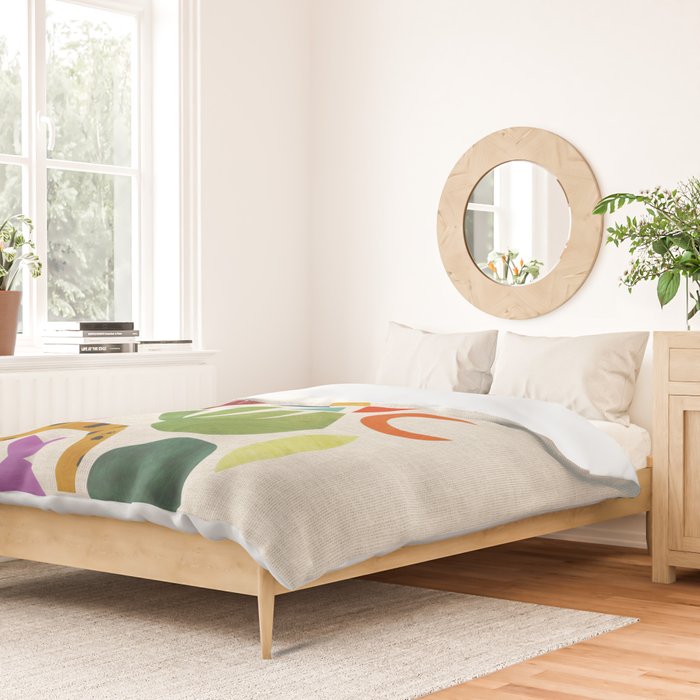 Green Flower Duvet Cover Gallery Image 2