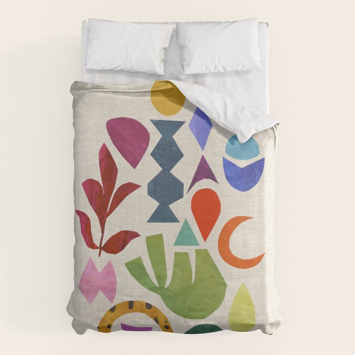 Green Flower Duvet Cover Gallery Image 1