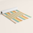 Mixed Stripes Pattern VII Retro Summer Yoga Mat Gallery Image 2