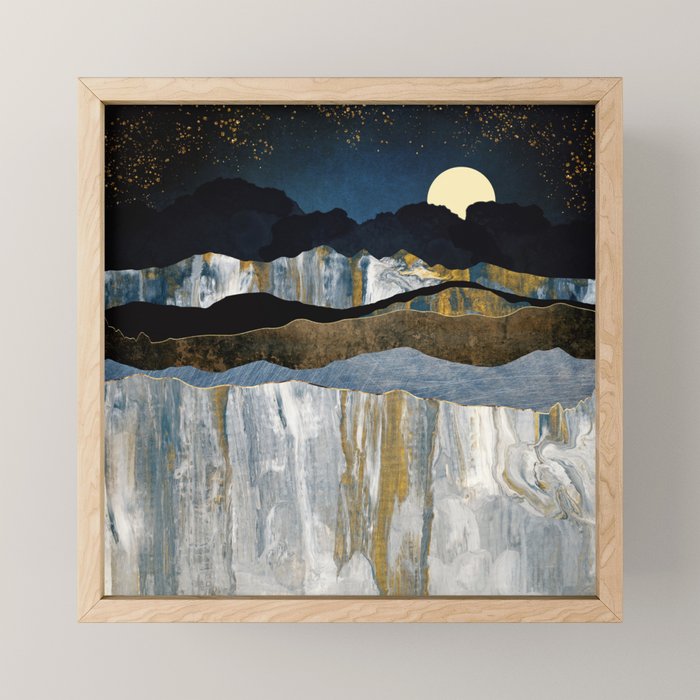 Painted Mountains Mini Art Print Gallery Image 1