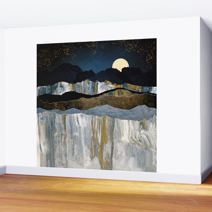 Painted Mountains Wall Mural Gallery Image 2