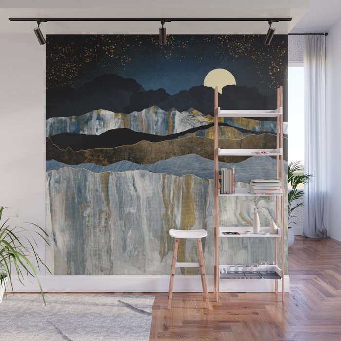 Painted Mountains Wall Mural Gallery Image 1