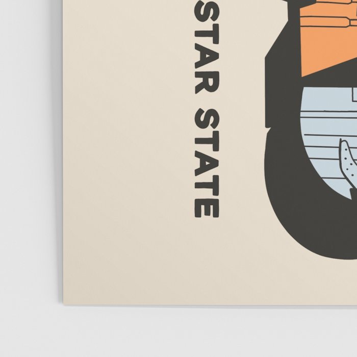 Greetings From Texas - Beige Poster Gallery Image 3