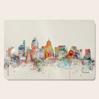 cincinnati ohio skyline Cutting Board Gallery Image 1