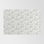 Vintage Floral - Grey Blue Rug Gallery Image 2