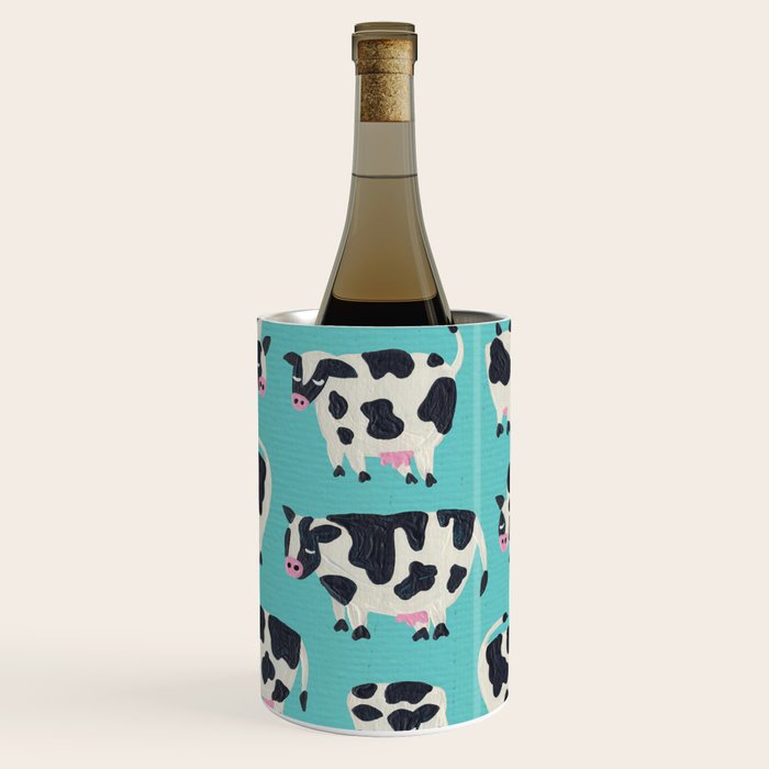 Cow Collection - Turquoise Wine Chiller Gallery Image 3