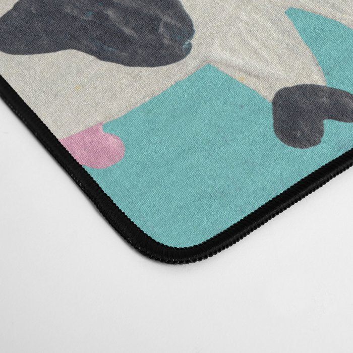 Cow Collection - Turquoise Desk Mat Gallery Image 4
