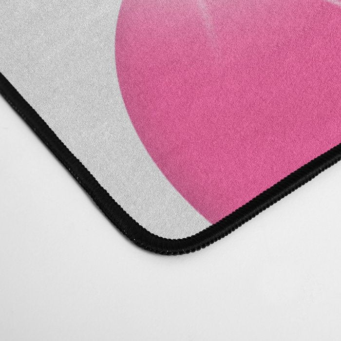 Translucent Rainbow Colored Circles with Sparkles - Multi Colored Desk Mat Gallery Image 4